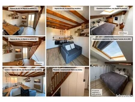 vente d’un charmant petit 2 pièces atypique en duplex