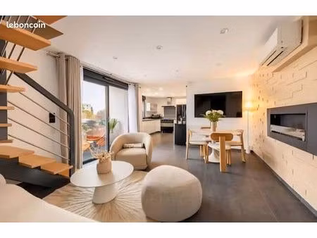 duplex t3 meublé à meyzieu (proche groupama stadium/ldlc arena)