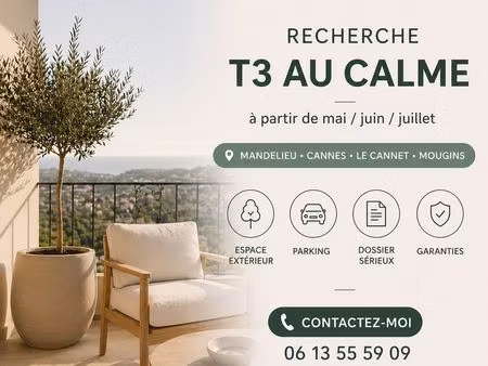 recherche louer appartement 2 chambres + extérieur