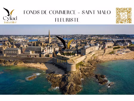 fonds de commerce - fleuriste - saint-malo