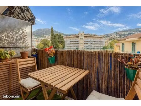 nice riquier - 3p traversant rénové - vue mont boron -dpe c