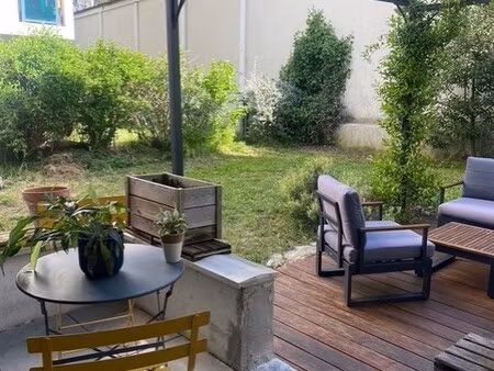 appartement - rdc - 58 m2 - 2 pièces - meublé