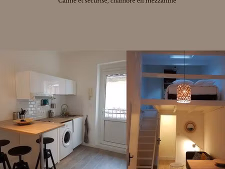 ◊ studio meublé avec mezzanine – bail mobilité (mai à août) – marseille 7e st victor