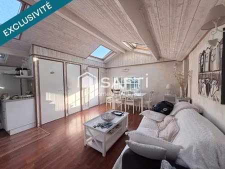 centre arcachon 56 m² de surface utile, grande terrasse
