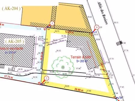 vente terrain à cesson-sévigné (35510) : à vendre / 263m² cesson-sévigné