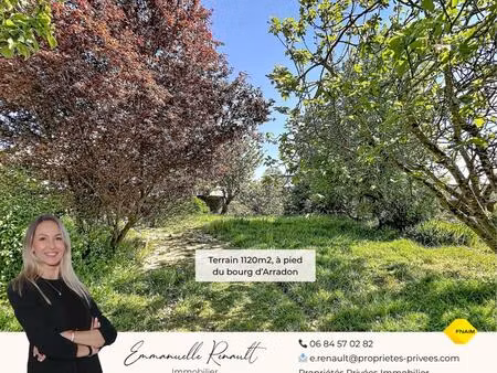 achat terrain 1 127m² arradon 56610