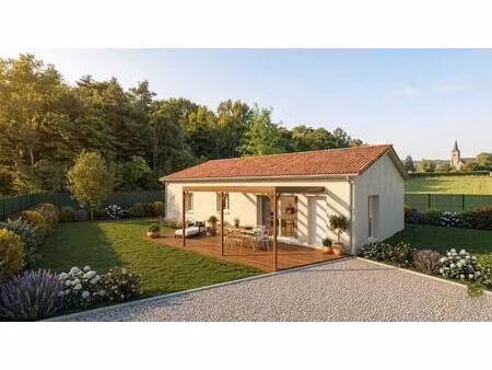 terrain avec maison neuve à vendre