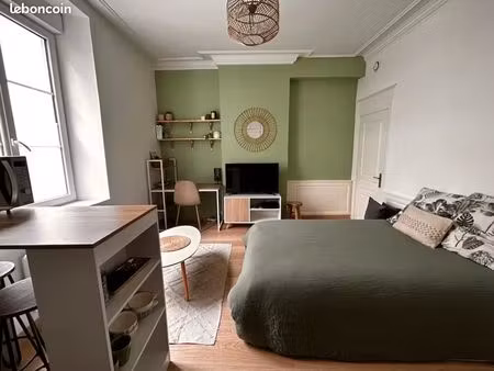 studio meublé 21 m² – le mans hyper centre – 464 /mois