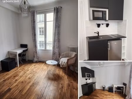 coup de cœur – studio lumineux de 14 m² – saint-ambroise – belle hauteur sous plafond