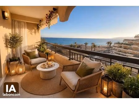 t2 39m² vue mer fréjus plage + parking privé