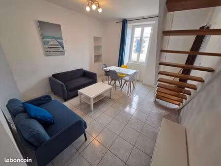 t2 duplex meublé r+1 34 m²
