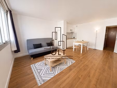 à louer - studio meublé - paris 17e