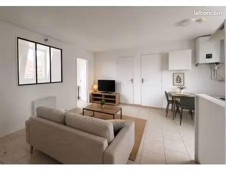appartement 2 pièces 34 m² meublé - lave linge - proche gare et commerces