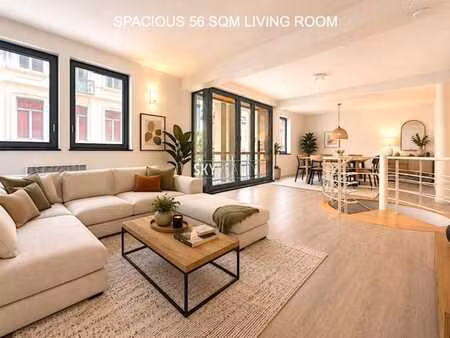 schuman: splendide duplex 2 ch (poss. 3) de 149 m² + parking