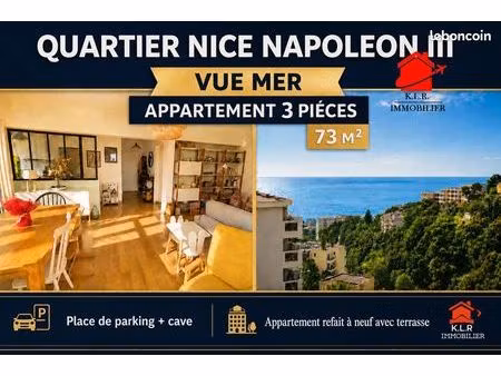 appartement 3 pièces 72 m²