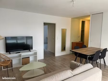 t3 meublé 65m² récent (2017) - balcon, parking & sécurisé - idéal étudiants / colocation