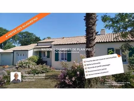 charmante maison 3 chambres de plain-pied - proche des plages