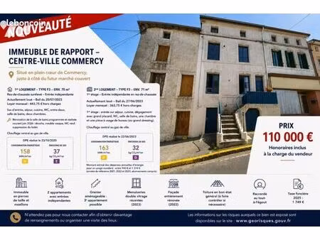 immeuble 141 m² commercy