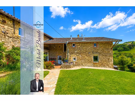 maison d’hôtes de caractère avec 7 chambres – montromant (69)