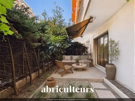 agréable 2 pièces de 42 m² en rez-de-jardin avec terrasse et cave – le cannet