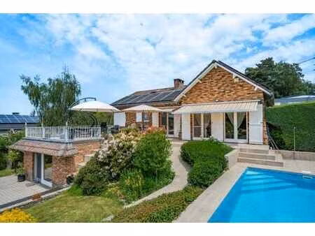 polleur - villa avec piscine et terrain à bâtir