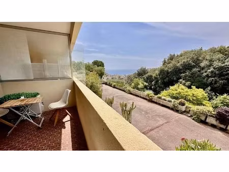studio - nice lanterne - terrasse et vue mer