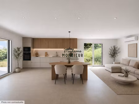 maison contemporaine de plain-pied avec prestations haut de