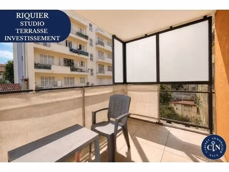 appartement studio 26 m² - grande terrasse plein sud – quartier riquier