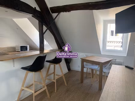 à louer – studio meublé à évreux, rue de la harpe, en hype