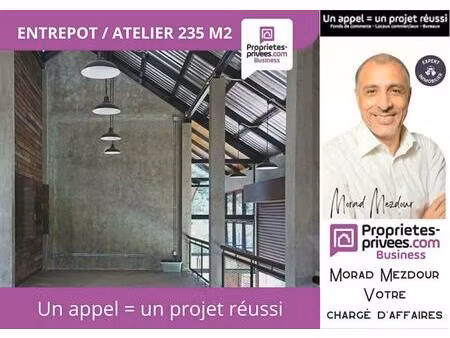 roubaix limite flers - entrepôt / local 150 m2 parking privé 86 m2