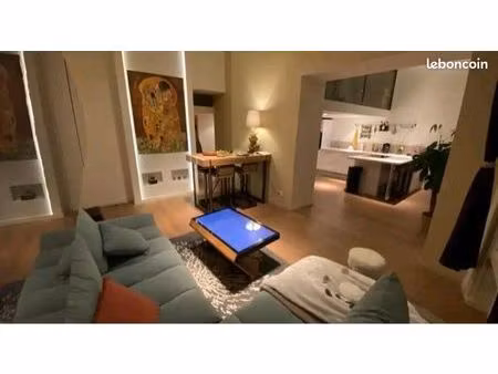 loft design meublé atypique 2 chambres – idéal colocation, jeunes actifs, couple avec enfa