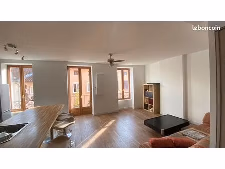 saint-rambert / île barbe – appartement 62 m² – pièce de vie 42 m² – cave – 235 000