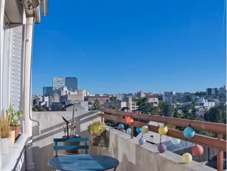 3 pièces architecte + balcon dernier étage - bas montreuil limite vincennes