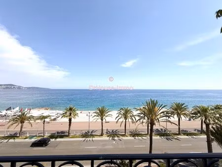 appartement 4 pièces promenade des anglais, vue mer, rénové, garage