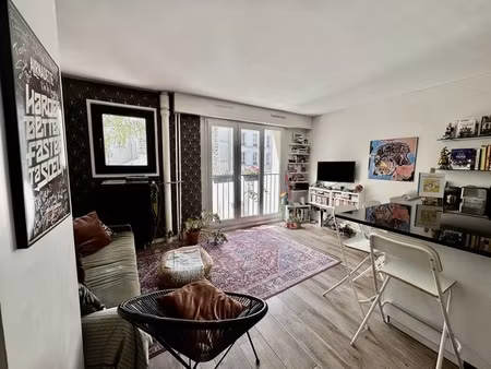 paris 19e – laumière – lumineux 2 pièces de 41 m² au calme sur jardin