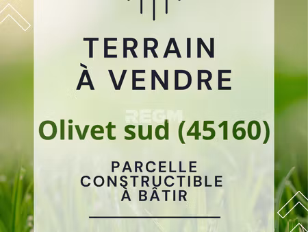 olivet (45160) - terrain constructible de 567m2