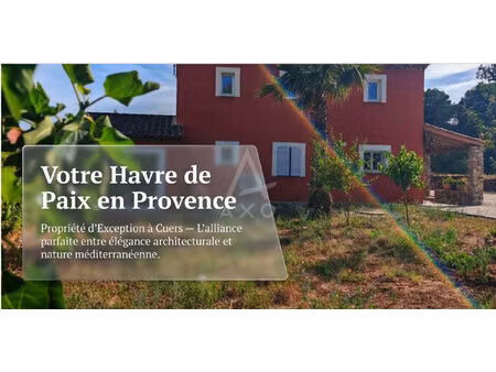 vente maison et terrain cuers, 150m² 6 pièces 595 000€ avec piscine