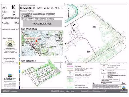 vente terrain à saint-jean-de-monts (85160) : à vendre / saint-jean-de-monts