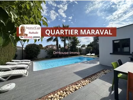 villa 110 m2 secteur maraval sur terrain de 776m2 avec piscine
