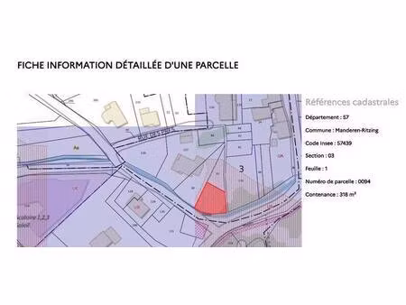 terrain constructible à vendre