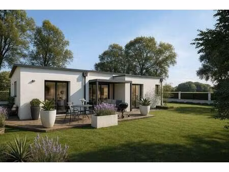 terrain avec maison neuve à vendre