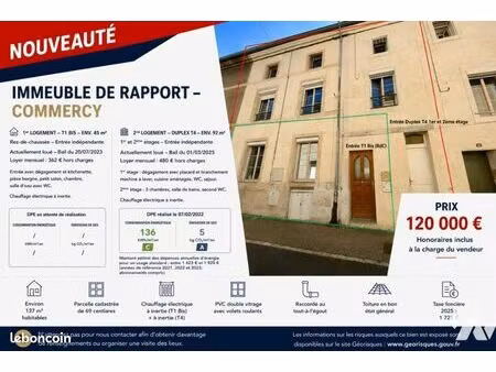 immeuble 135 m² commercy