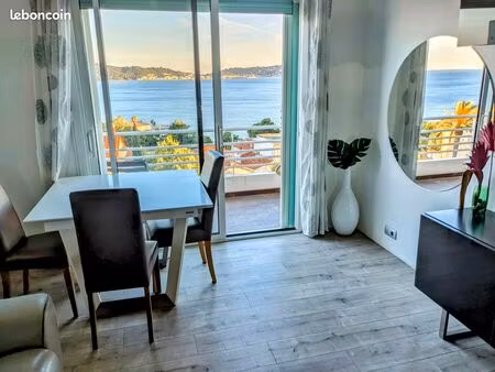 exceptionnel appartement meublé, vue mer panoramique à 180°, loué de septembre jusqu'à jui