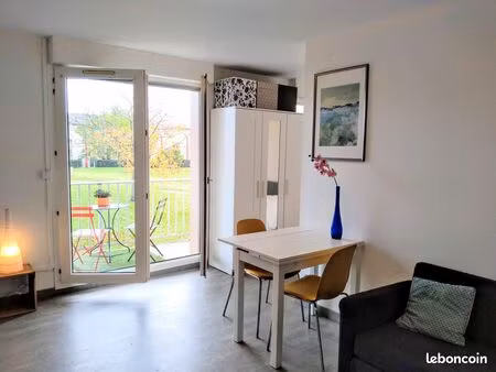 t1 bis meublé – lardenne | balcon sans vis-à-vis, piscine & tennis
