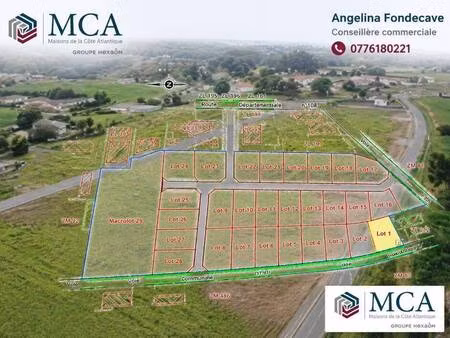 terrain constructible à vendre