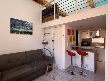 studio mezzanine meuble climatise