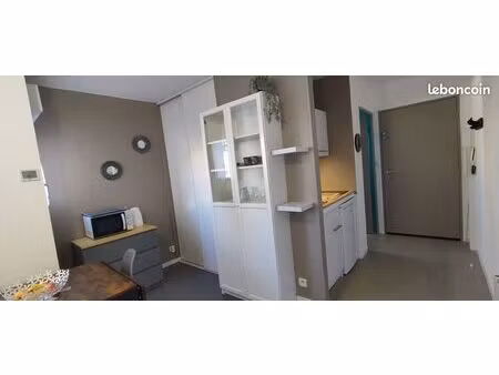 studio meublé 21m² + parking - université / hôpital