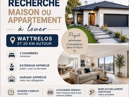 recherche location longue durée dans le nord