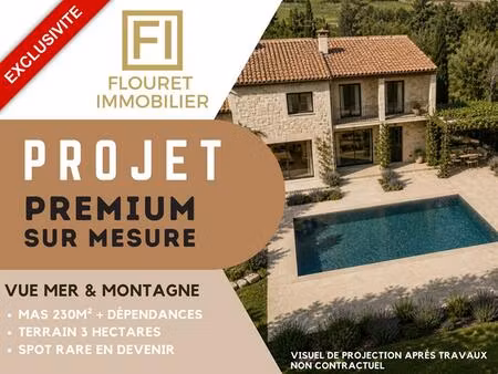 projet premium sur mesure - mas catalan sur 3 hectares entre mer & montagne