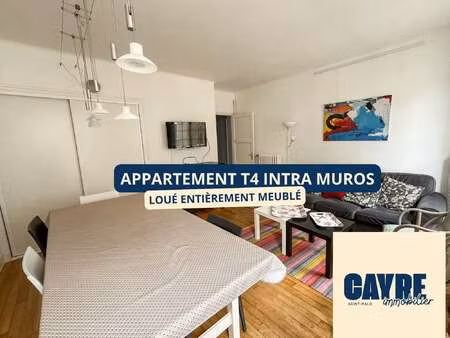 location appartement 4 pièces meublé à saint-malo (35400) : à louer 4 pièces meublé / 72m²